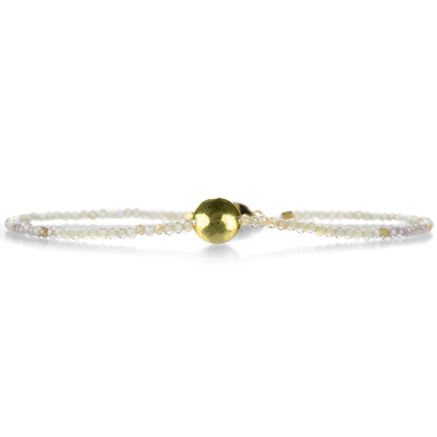 Margaret Solow Zircon and Hammered Disc Bracelet | Quadrum Gallery