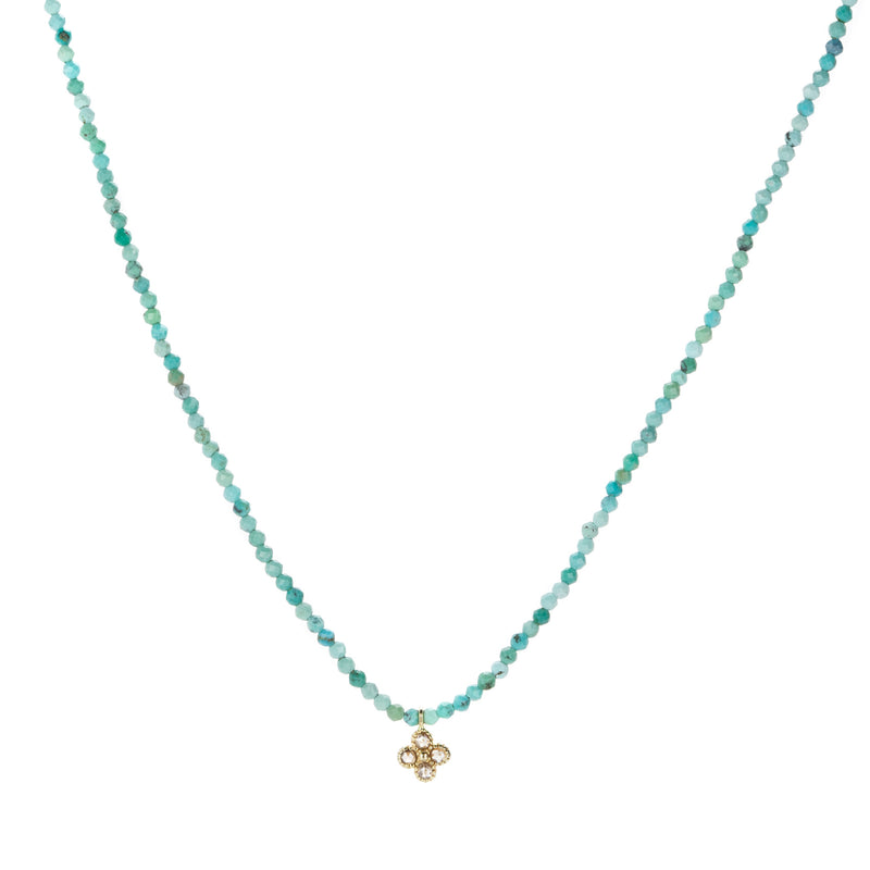 Margaret Solow Turquoise Necklace with Diamond Pendant | Quadrum Gallery