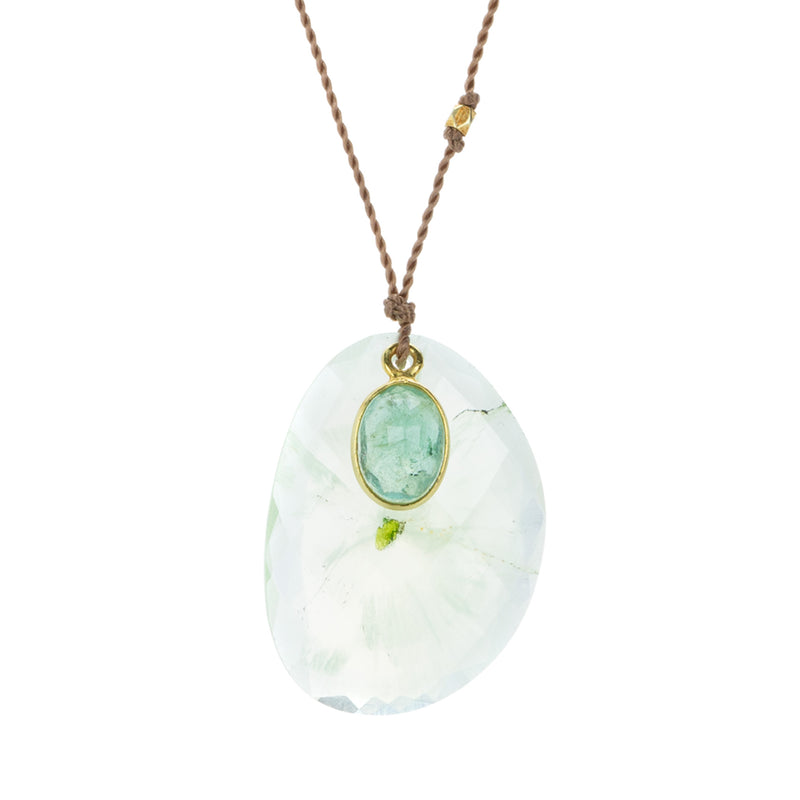 Margaret Solow Prehnite and Emerald Necklace | Quadrum Gallery