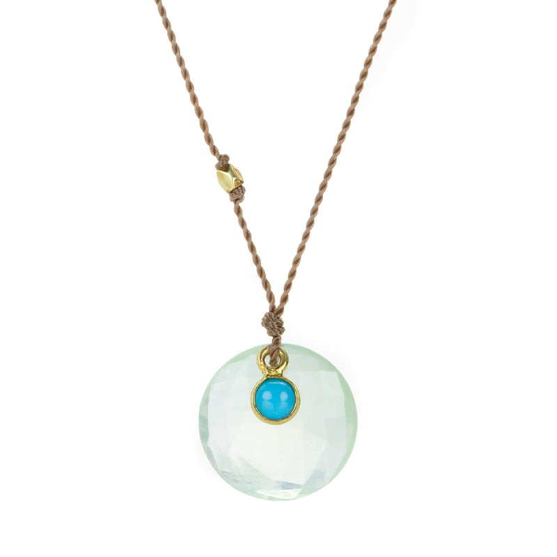 Margaret Solow Prehnite and Turquoise Necklace | Quadrum Gallery