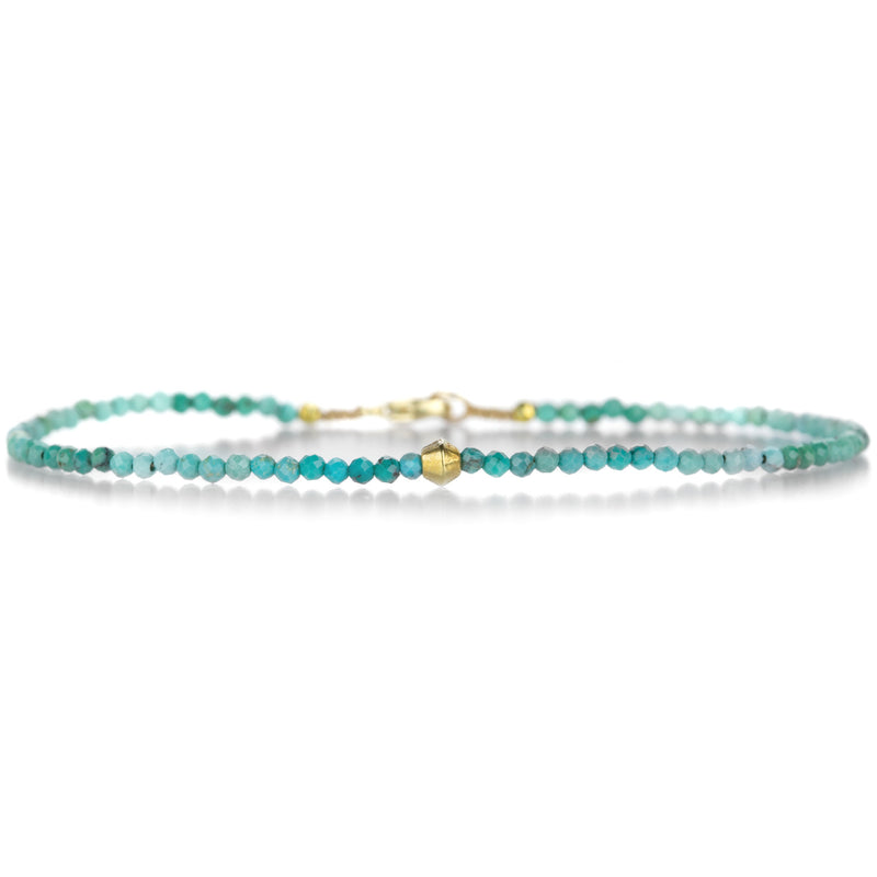 Margaret Solow 18k Beaded Bracelet with Turquoise  | Quadrum Gallery