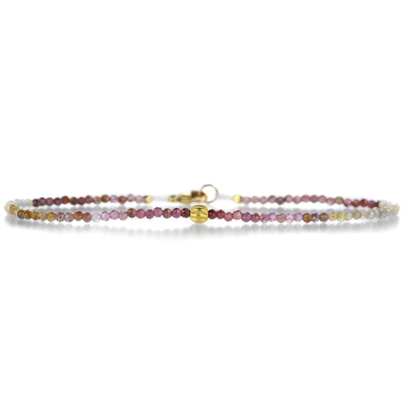 Margaret Solow Faceted Pink Multicolored Sapphire Bracelet | Quadrum Gallery