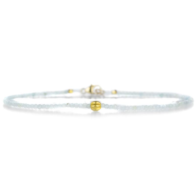 Margaret Solow 18k Aquamarine Beaded Bracelet | Quadrum Gallery