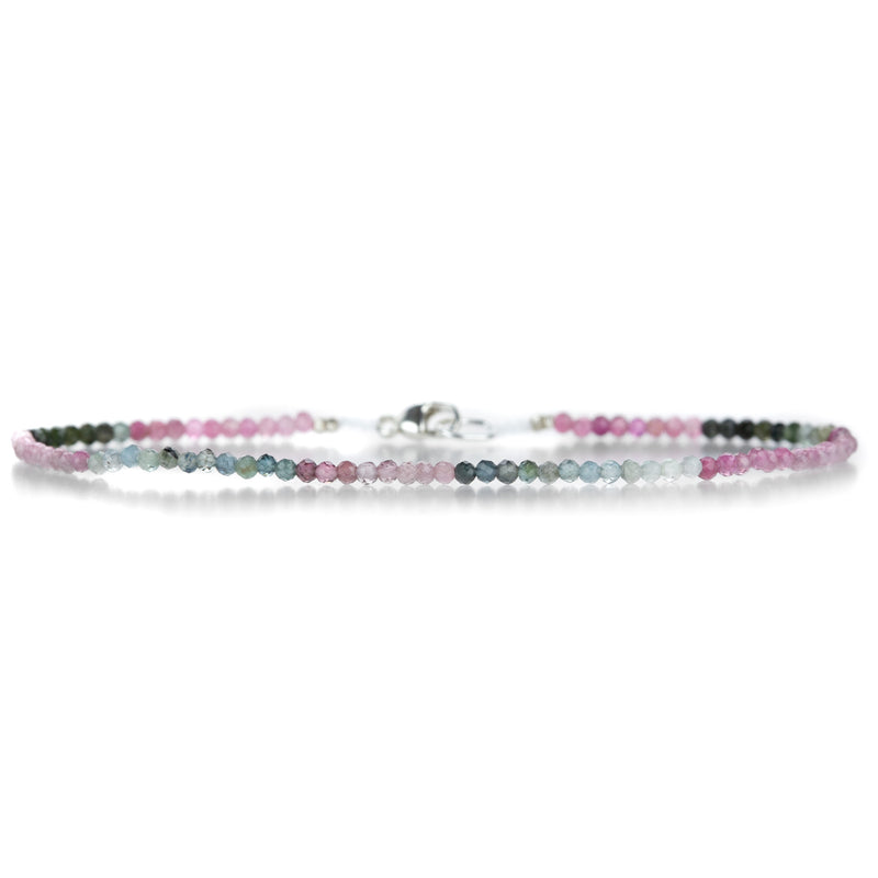 Margaret Solow Faceted Watermelon Tourmaline Bead Bracelet  | Quadrum Gallery