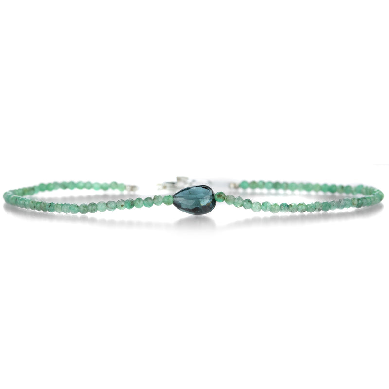 Margaret Solow Emerald and Tourmaline Beaded Bracelet  | Quadrum Gallery