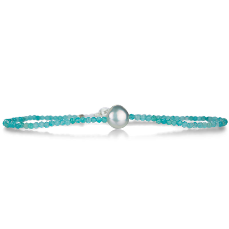 Margaret Solow Amazonite and White Pearl Bracelet | Quadrum Gallery