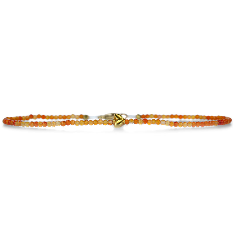 Margaret Solow Carnelian and Gold Bead Bracelet | Quadrum Gallery