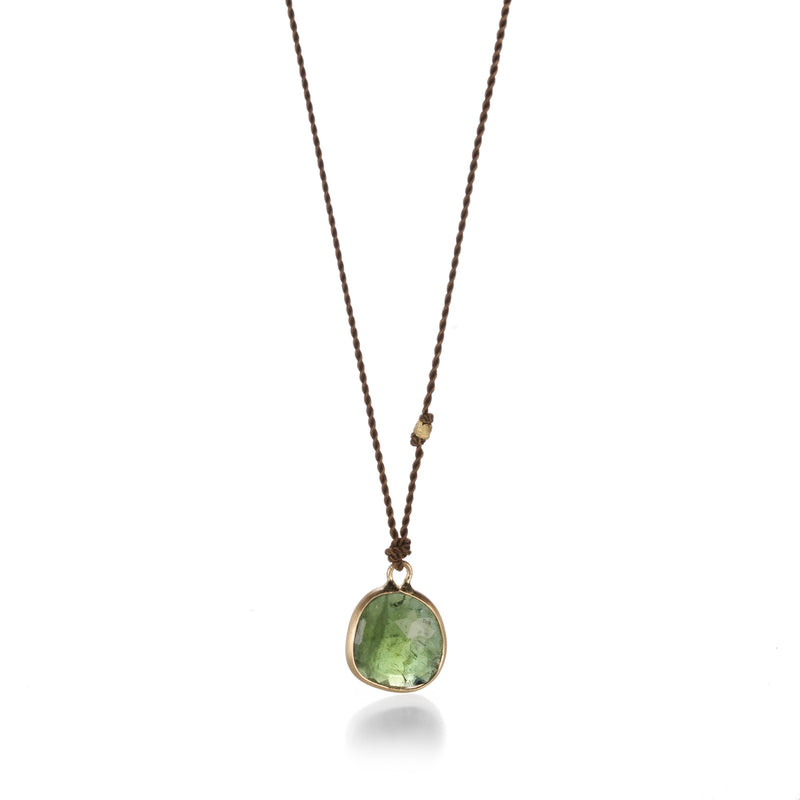 Margaret Solow Green Tourmaline Slice Necklace | Quadrum Gallery