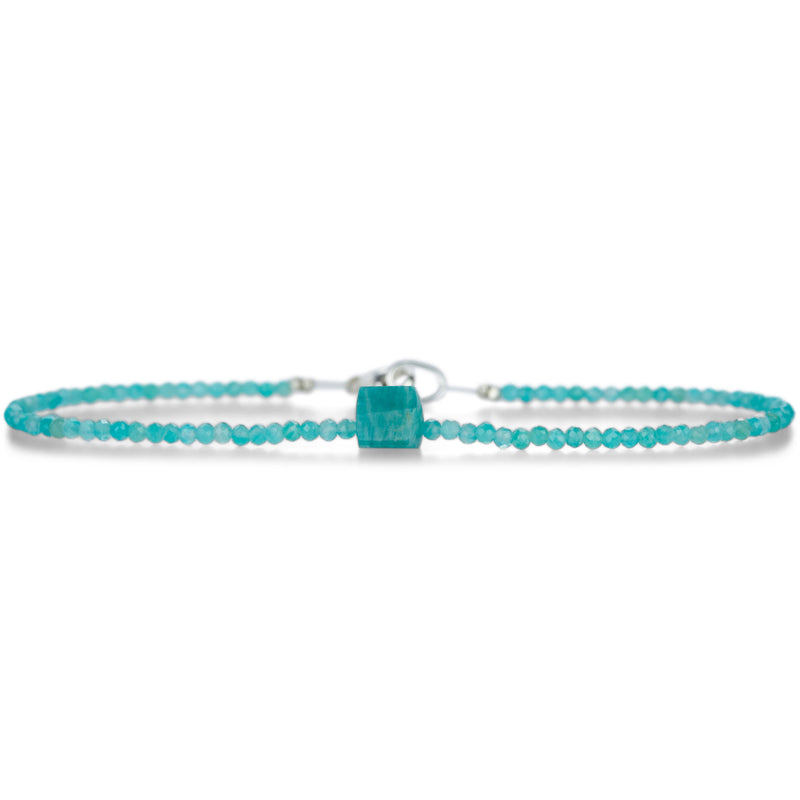 Margaret Solow Amazonite Beaded Bracelet with Silver Clasp | Quadrum Gallery