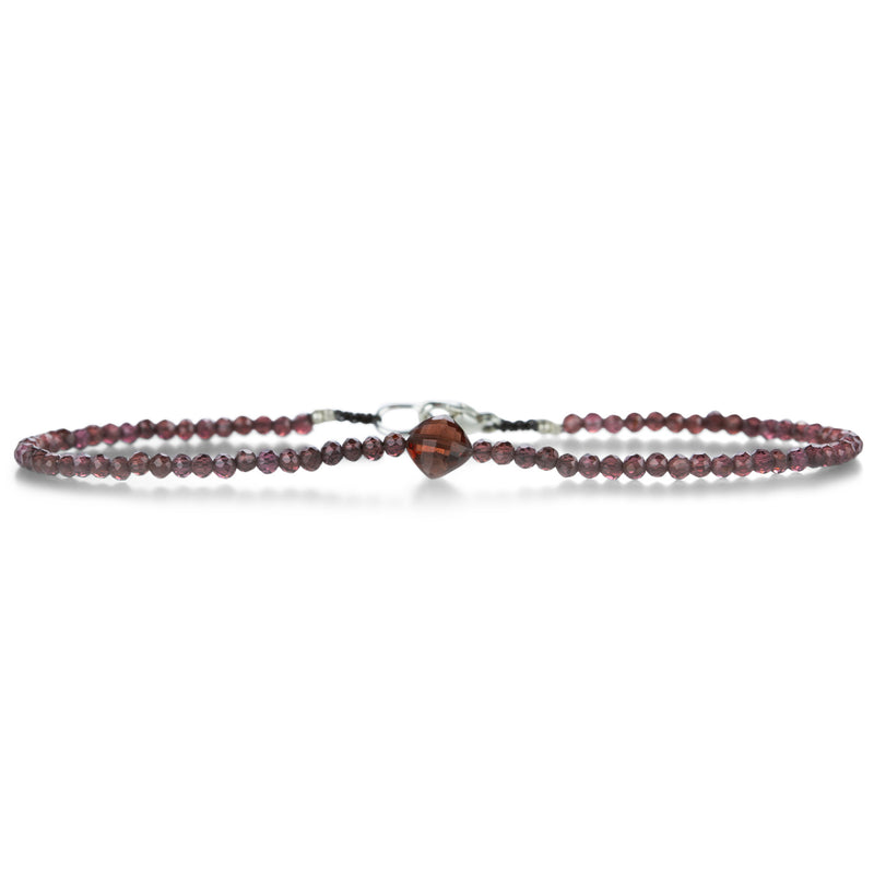 Margaret Solow Faceted Double Garnet Beaded Bracelet | Quadrum Gallery