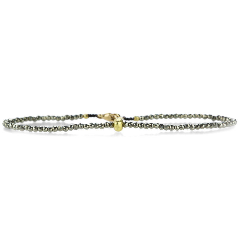 Margaret Solow Pyrite and 18k Yellow Gold Bead Bracelet | Quadrum Gallery
