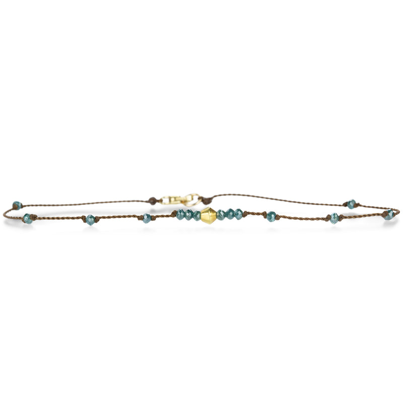 Margaret Solow Blue Diamond Nylon Cord Bracelet | Quadrum Gallery