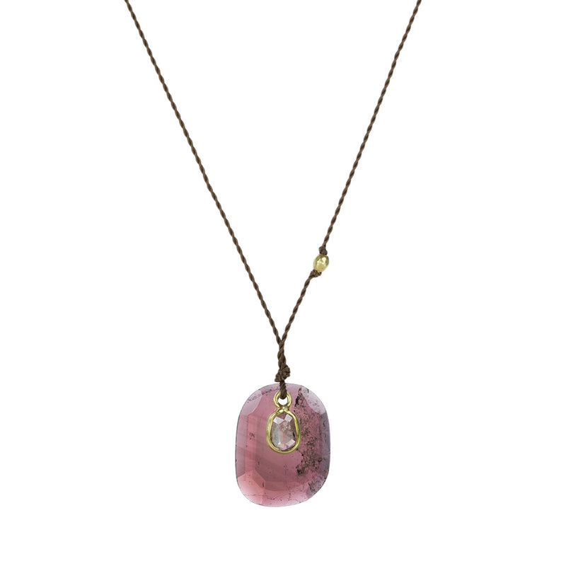 Margaret Solow Spinel and Tourmaline Double Pendant Necklace | Quadrum Gallery