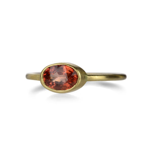 Margaret Solow 18k Orange Sapphire Ring | Quadrum Gallery