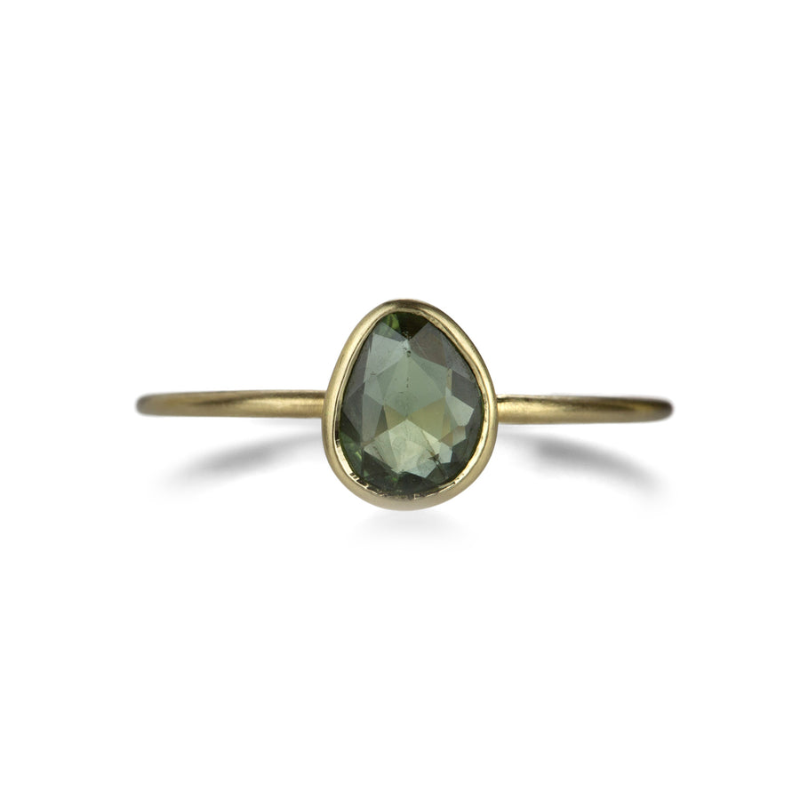 Margaret Solow Faceted Green Sapphire Ring | Quadrum Gallery
