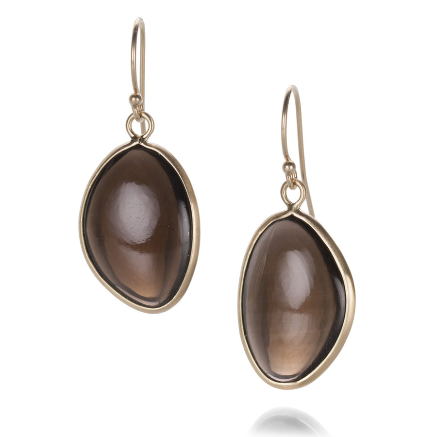 Margaret Solow Smooth Smoky Quartz Earrings | Quadrum Gallery