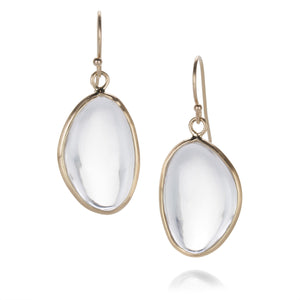 Margaret Solow Smooth Clear Quartz Earrings | Quadrum Gallery