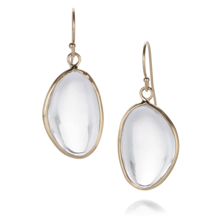 Margaret Solow Smooth Clear Quartz Earrings | Quadrum Gallery