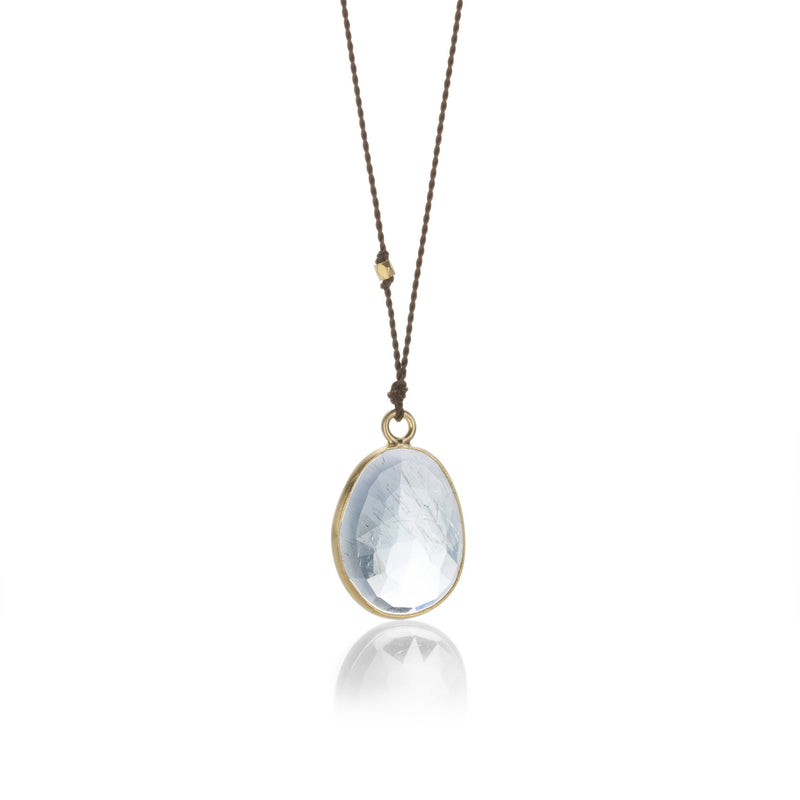 Margaret Solow Oval Rose Cut Aquamarine Necklace | Quadrum Gallery