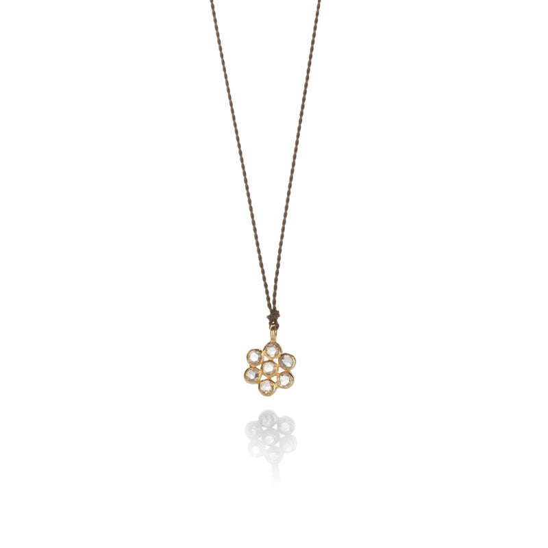Margaret Solow Diamond Flower Charm Necklace | Quadrum Gallery