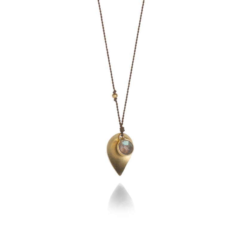 Margaret Solow Gold Pendant with Labradorite Charm Necklace | Quadrum Gallery