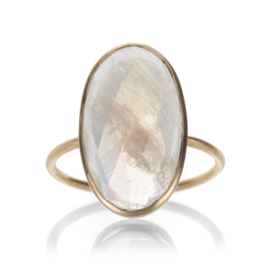 Margaret Solow Oval Faceted Moonstone Ring | Quadrum Gallery