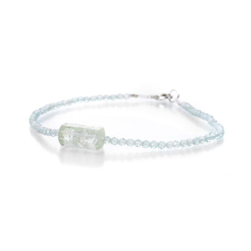 Margaret Solow Blue Topaz and Beryl Beaded Bracelet | Quadrum Gallery