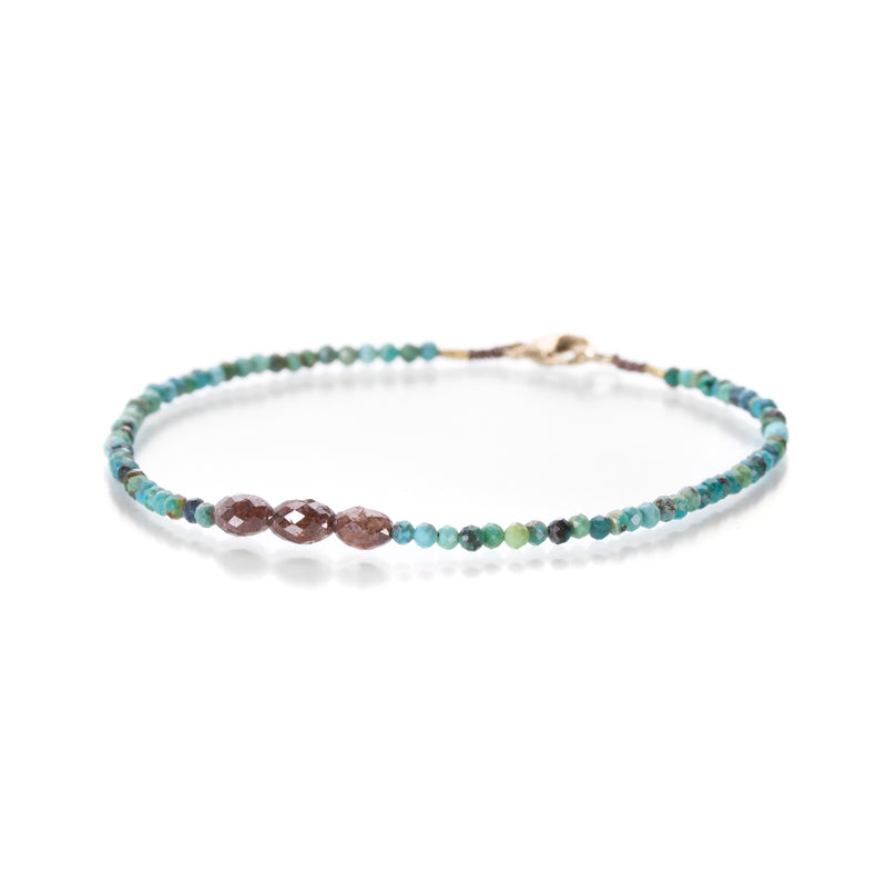 Margaret Solow Turquoise and Brown Diamond Bracelet | Quadrum Gallery