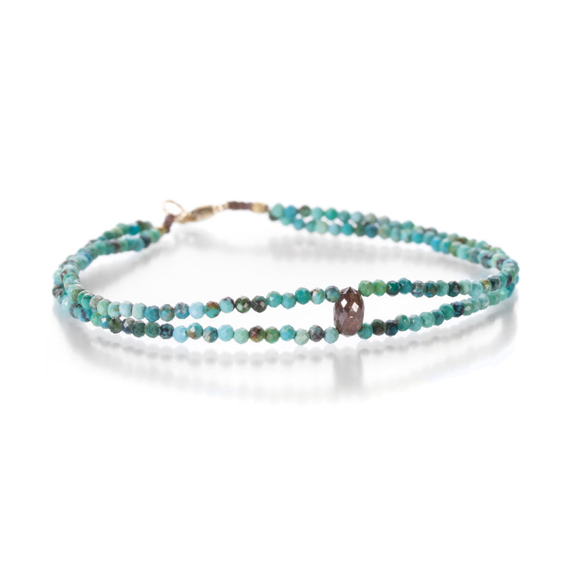 Margaret Solow Double Turquoise and Brown Diamond Bracelet | Quadrum Gallery