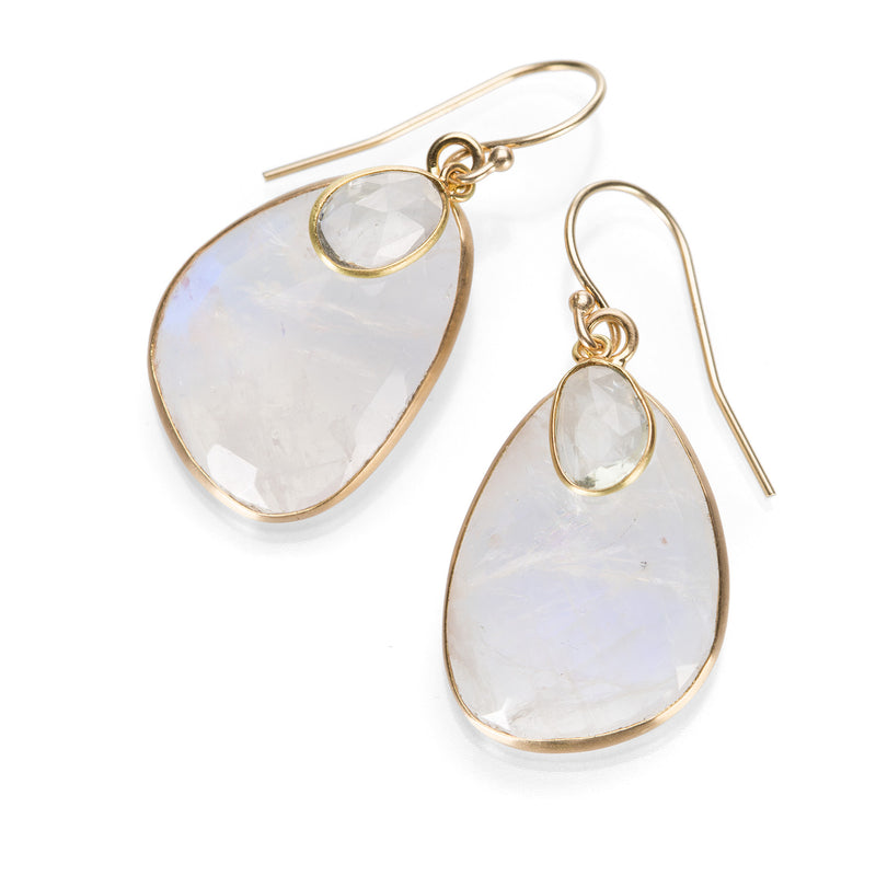 Margaret Solow Moonstone and Sapphire Earrings | Quadrum Gallery