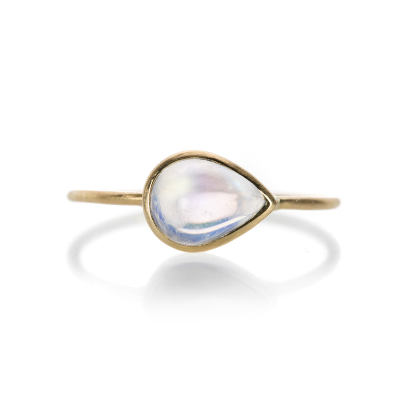 Margaret Solow Pear Shaped Rainbow Moonstone Ring | Quadrum Gallery