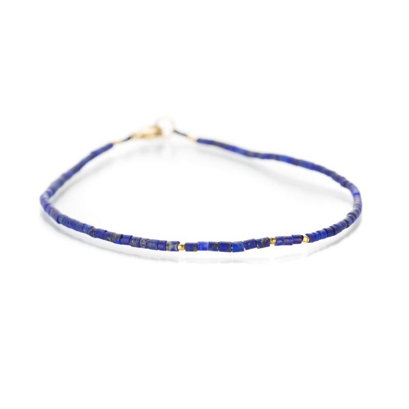 Margaret Solow Lapis and Gold Bead Bracelet | Quadrum Gallery