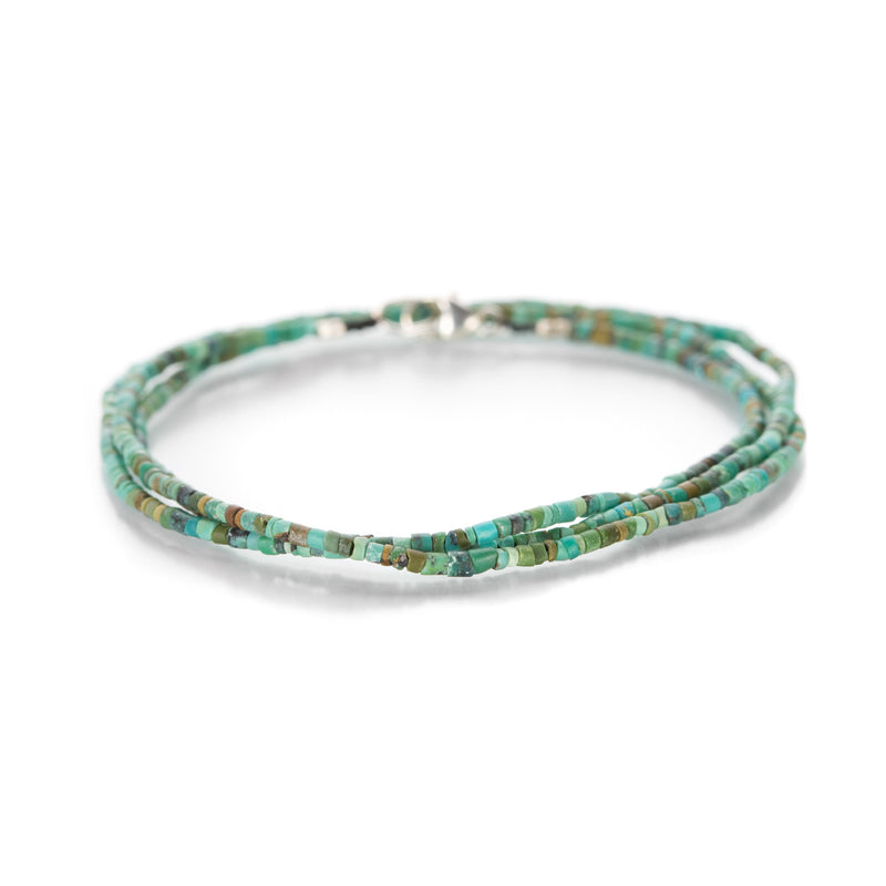 Margaret Solow Triple Turquoise Wrap Bracelet | Quadrum Gallery