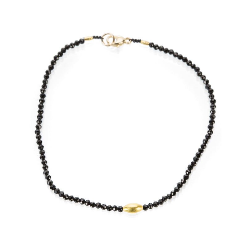 Margaret Solow Black Spinel and Gold Bead Bracelet | Quadrum Gallery