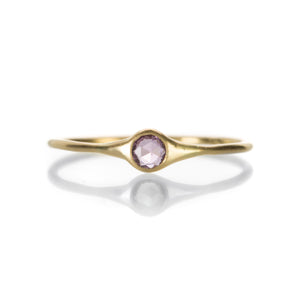 Margaret Solow Small Round Pink Sapphire Ring | Quadrum Gallery