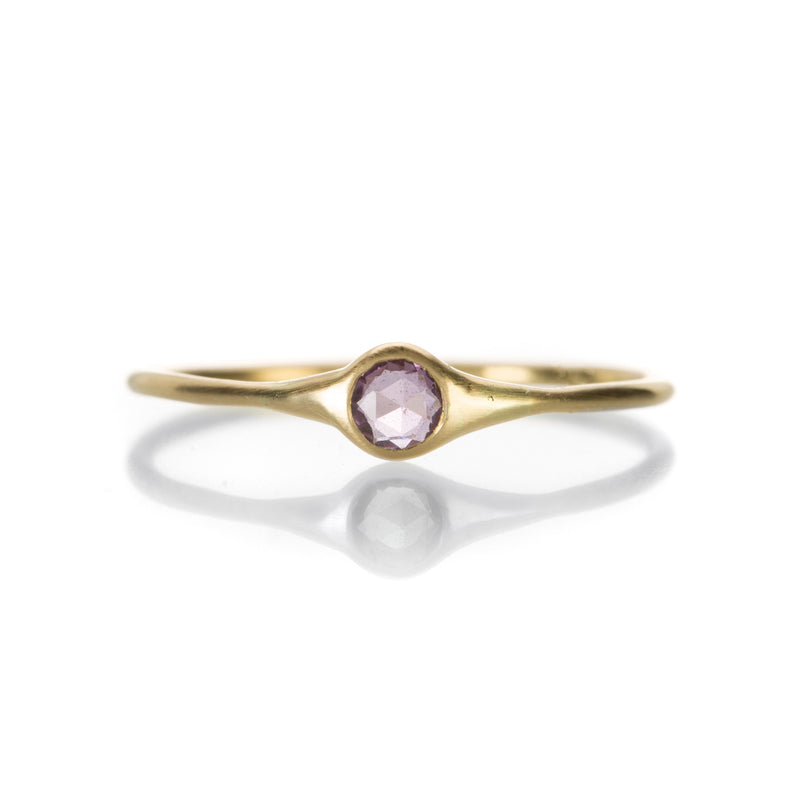 Margaret Solow Small Round Pink Sapphire Ring | Quadrum Gallery
