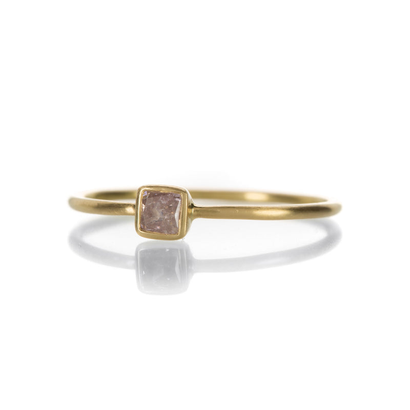Margaret Solow Small Square Pink Diamond Ring | Quadrum Gallery