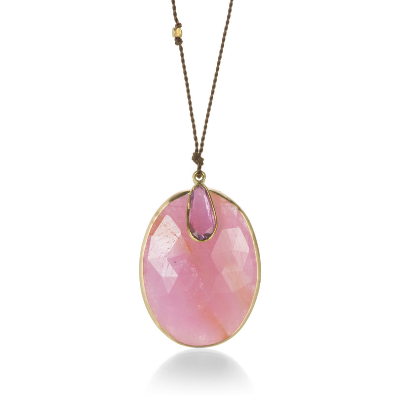 Margaret Solow Double Large Pink Sapphire Necklace | Quadrum Gallery