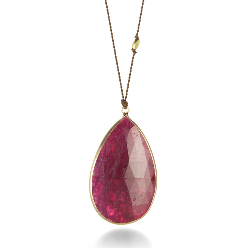 Margaret Solow Large Opaque Ruby Necklace | Quadrum Gallery