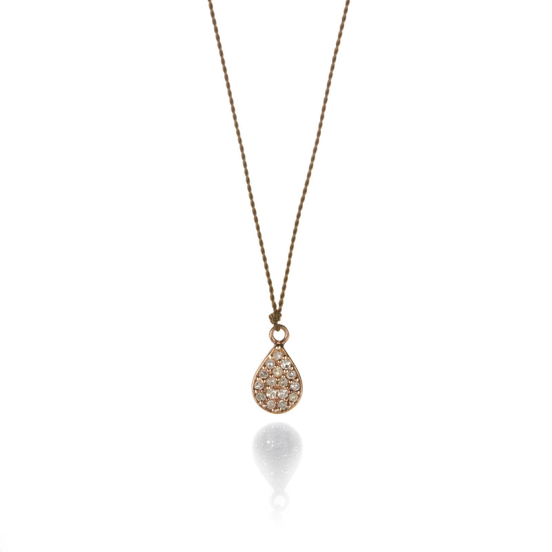 Margaret Solow Teardrop Diamond Pendant Necklace | Quadrum Gallery