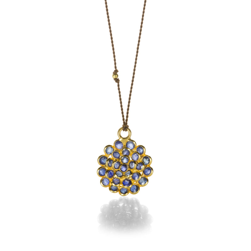 Margaret Solow One of a Kind Sapphire Flower Pendant | Quadrum Gallery