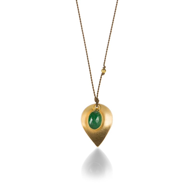 Margaret Solow Emerald and Gold Pendant | Quadrum Gallery