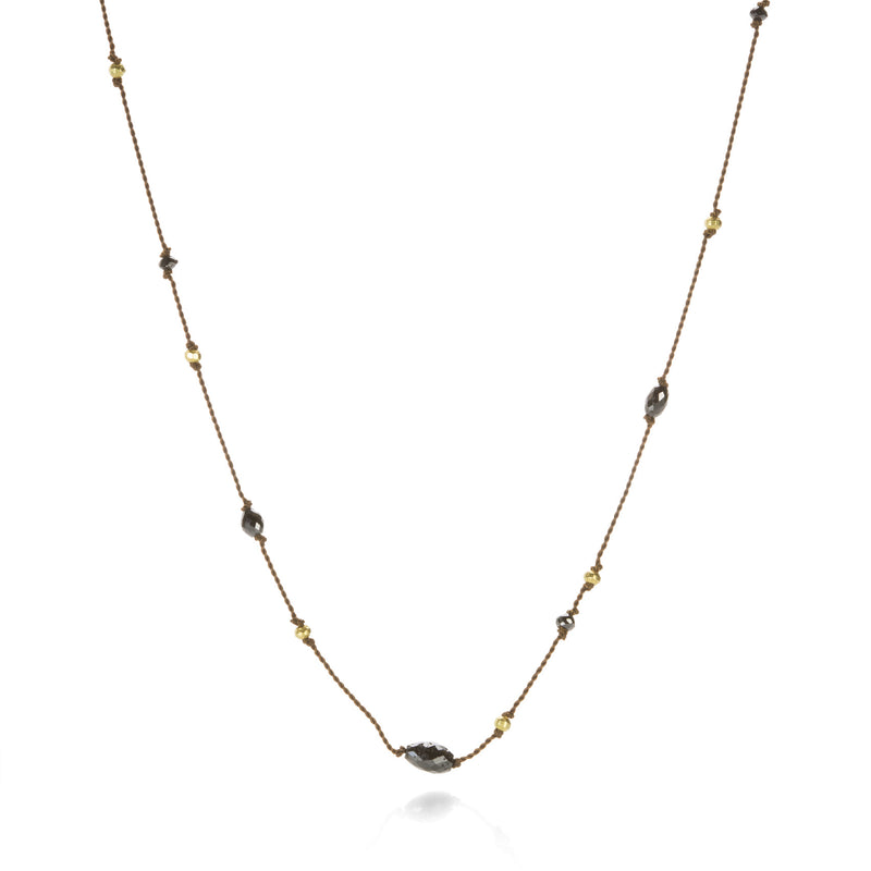 Margaret Solow Black Diamond and Gold Necklace | Quadrum Gallery