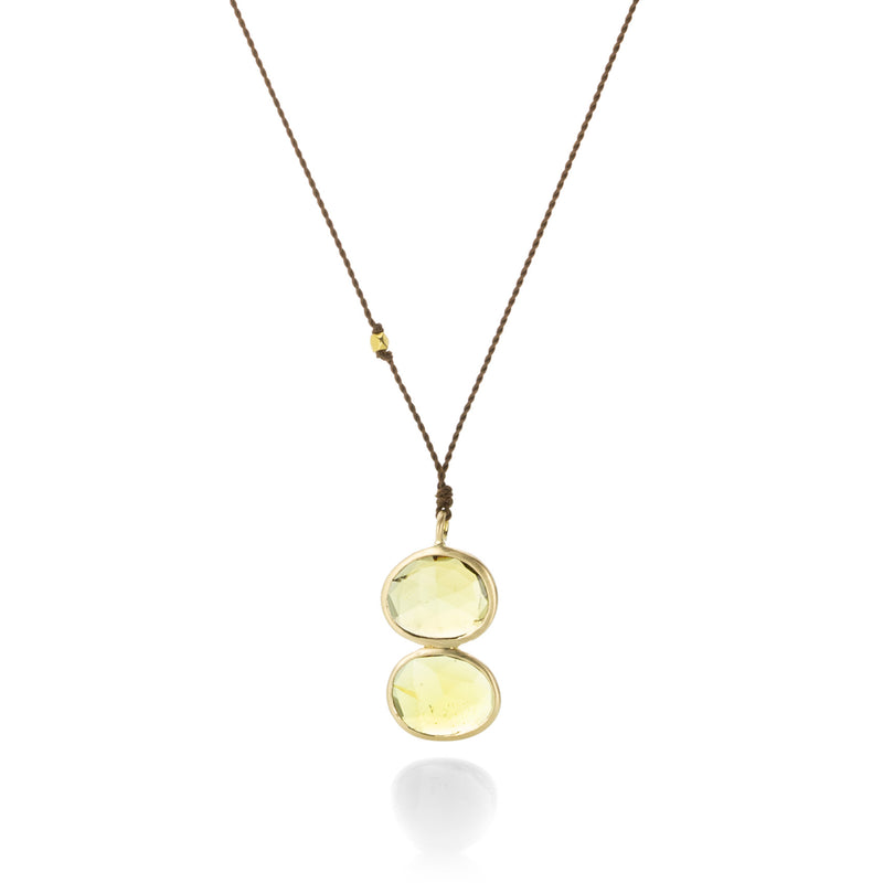 Margaret Solow Double Yellow Tourmaline Necklace | Quadrum Gallery