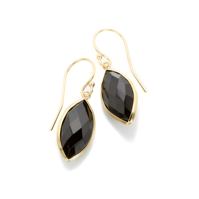 Margaret Solow Marquise Black Spinel Earrings | Quadrum Gallery