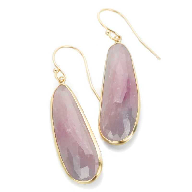 Margaret Solow Gray and Pink Sapphire Drop Earrings | Quadrum Gallery