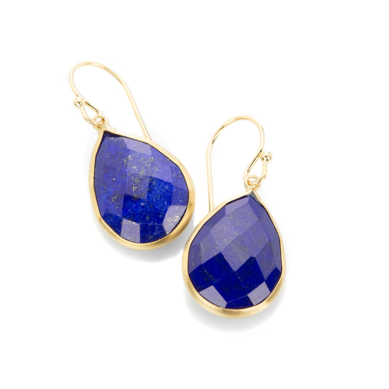 Margaret Solow Pear Shaped Lapis Earrings | Quadrum Gallery