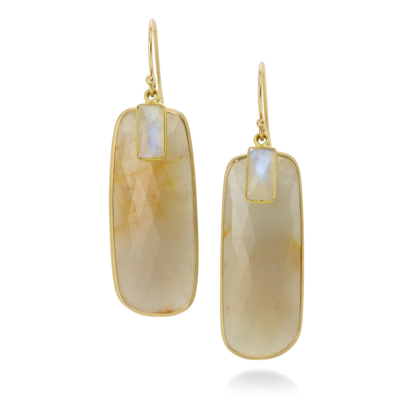 Margaret Solow Sapphire and Moonstone Earrings | Quadrum Gallery
