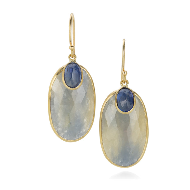 Margaret Solow Sapphire and Kyanite Drop Earrings | Quadrum Gallery