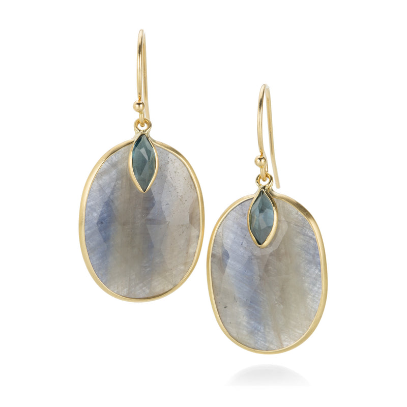 Margaret Solow Sapphire and Blue Topaz Drop Earrings | Quadrum Gallery